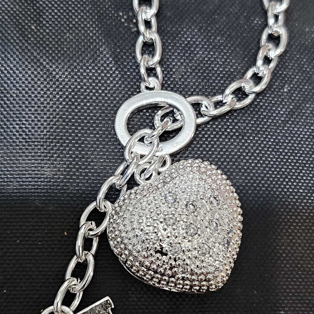 Silver Heart Pendant Necklace